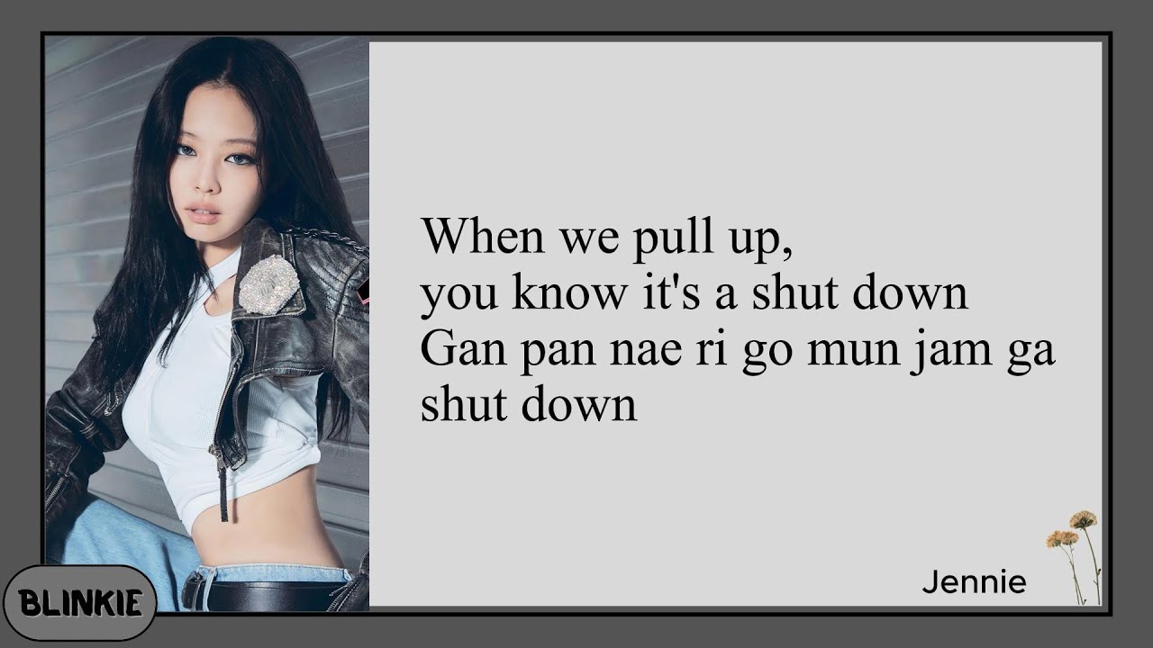 BLACKPINK [SHUT DOWN] Easy Lyrics Romanized YouTube
