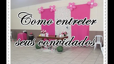 Como entreter os convidados de uma festa?