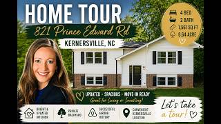 Kernersville NC Home Tour | 4 Bedrooms on 0.64 Acres | 821 Prince Edward Rd