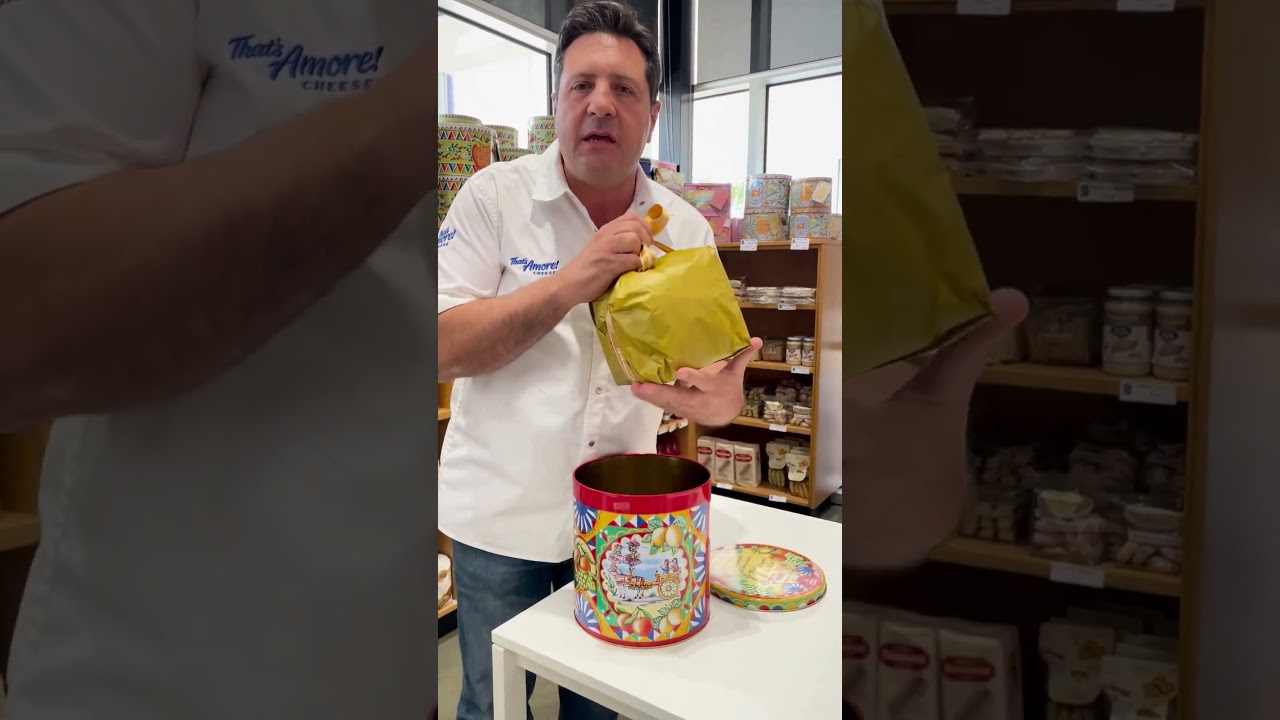 Our new @DolceGabbana panettone range has hit That's Amore Cheesery 🎄🤗 #youtubeshorts #thatsamore