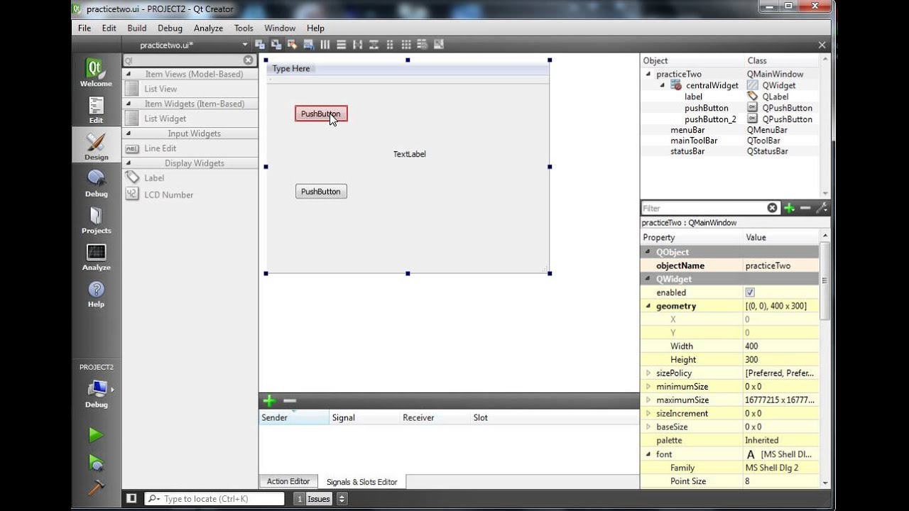 How To Qt does Signals and Slots Graphicl User Interface for C++ ...