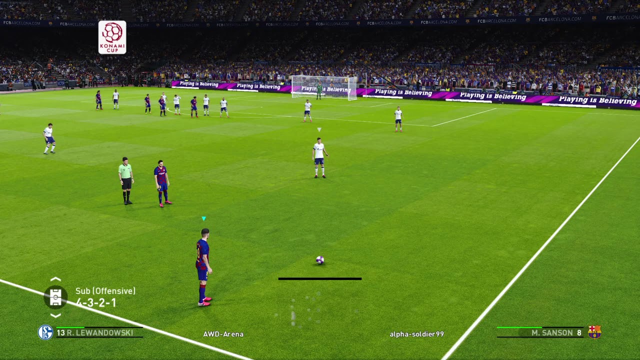 eFootball PES 2020 first Konami cup game