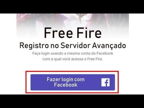 Como baixar o free fire+o servidor avançado grátis😱 - YouTube