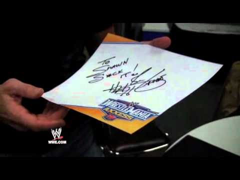 WrestleMania XXVII Diary: Shawn Michaels gets an autograph from Triple H