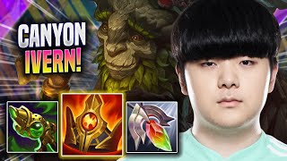 CANYON IS A MONSTER WITH IVERN! - DK Canyon Plays Ivern JUNGLE vs Lee Sin! | Season 2022