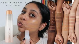 TESTING FENTY BEAUTY EAZE DROP TINT STICK! 8hr wear test