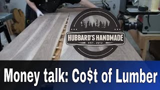 Rough discount lumber vs S4S wood. Real costs! $$$
