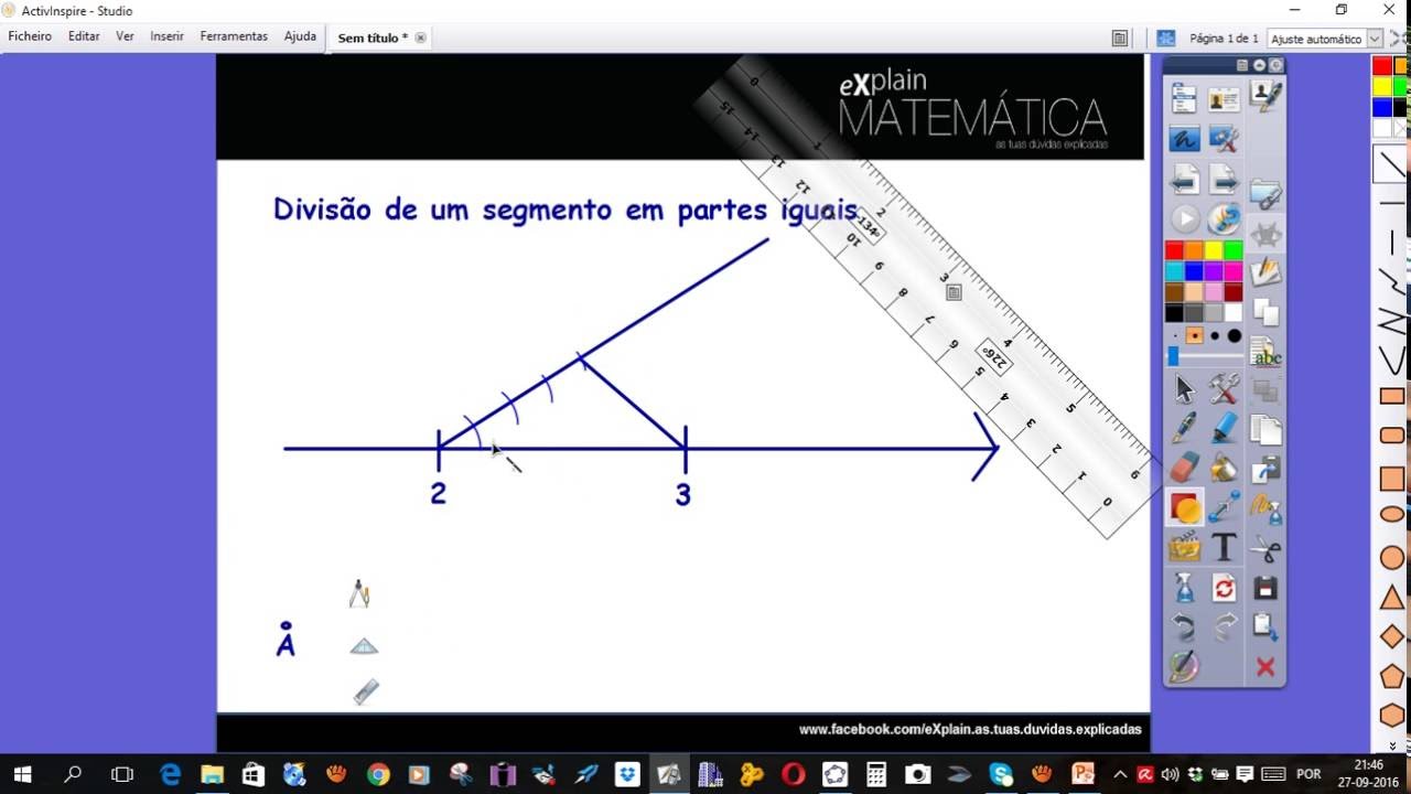 Divisão De Segmentos Em Partes Iguais
