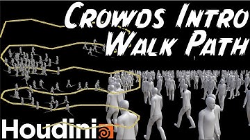 Introduction to Crowds: Walk Path in Houdini