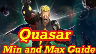 Quasar Min &amp; Max Unlock and Preparation Guide | Marvel Strike Force MSF - FTP