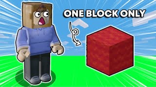 Roblox Bedwars Challenge | CAN I survive with ONLY 1 wool