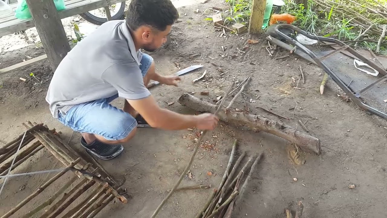 fiz uma armadilha pra pegar galinha selvagem......