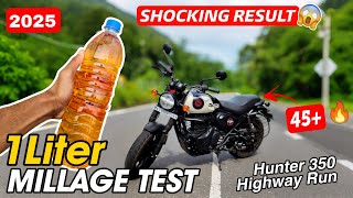 Royal Enfield Hunter 350ultimate Highway Mileage Testhunterroyalenfieldroyalenfieldhunter350