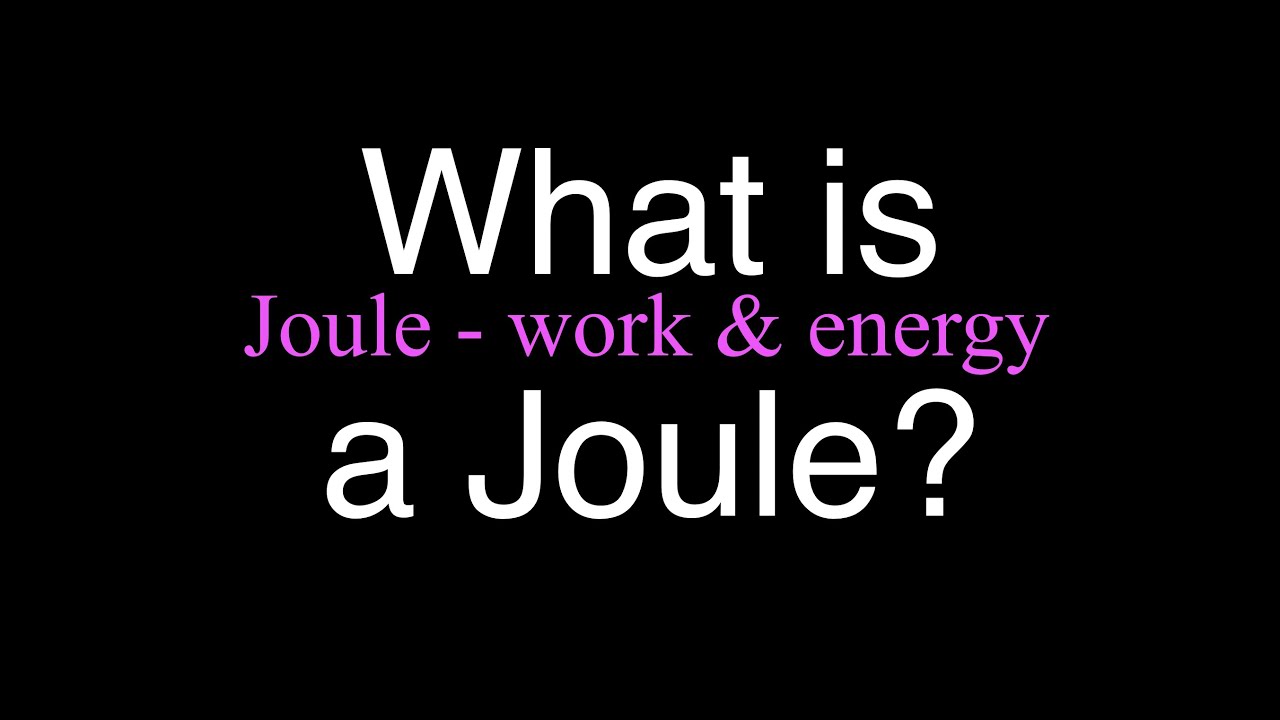How Do You Find The Joules?