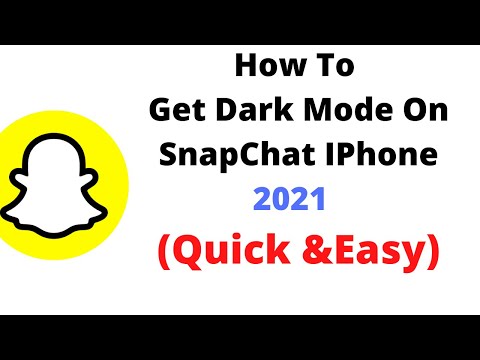 How To Get Dark Mode On Snapchat Iphone