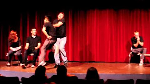 Mukilteo Improv team at comedy fund raiser for Kin...