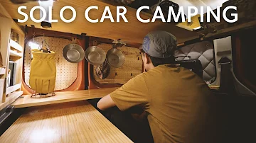 [Car camping] It was too much! ? Spend the night alone in the even more powerful Kangoo