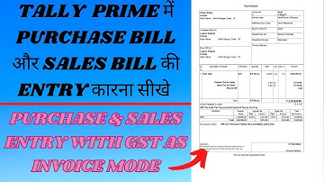 Tally Prime Purchase And Sales Entry With GST in Tally Prime| As Voucher Mode| Item ledger Creation|