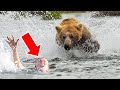 This Bear Saw Her Drowning And Crying For Help. Then, He Got Into The Water And…