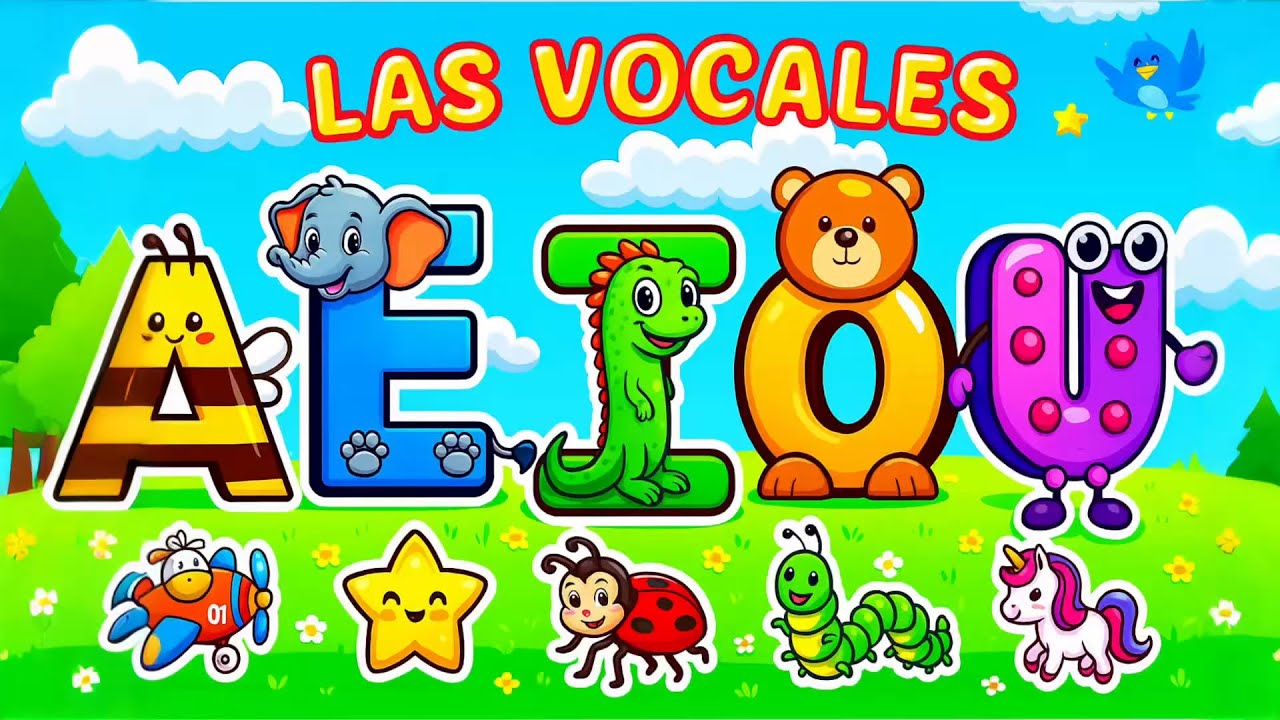 LAS VOCALES PARA NIÑOS AEIOU 🎉 | Diversión y aprendizaje infantil | Videos educativos para niños |