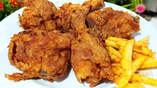 ফ্রাইড চিকেন (ঘরে থাকা সামান্য উপকরণ দিয়ে খুবই সহজ রেসিপিতে তৈরী) Fried Chicken | Nipa's Kitchen