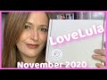 LOVE LULA NOVEMBER 2020 BEAUTY BOX UNBOXING / CLEAN BEAUTY / SHIPS INTERNATIONALLY