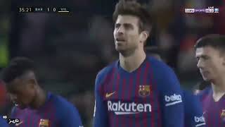 مباراة برشلونة وفياريال 2 0   فوز صعب وتألق ميسي