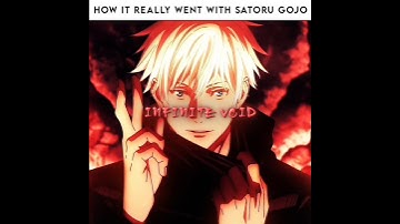This is how it went with SATORU GOJO💀🔥| Jujutsu Kaisen #animeedit #gojo #jujutsukaisen #shorts