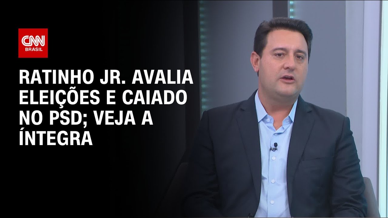 À CNN, Ratinho Jr. comenta eleições presidenciais e chegada de Caiado ao PSD | CNN 360º