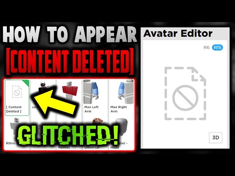 Make Your Avatar Look Content Deleted On Roblox Youtube - content roblox account deleted