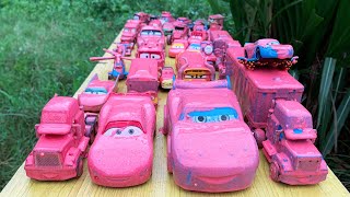 : Clean up muddy minicars & disney pixar car convoys! Play in the garden