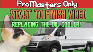 Ram Promaster: Replacing the Oil Cooler Filter Housing Assembly StartToFinish: Promasters Only!