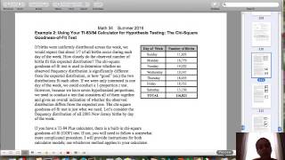 Unit 11 Examples 2 and 3 StatCrunch