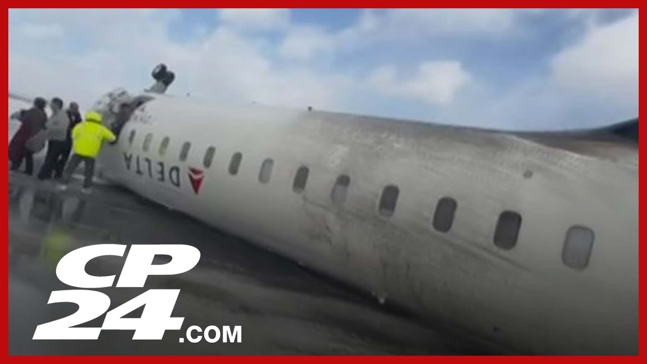 Video from inside the upside-down plane shows the intense moments of ...