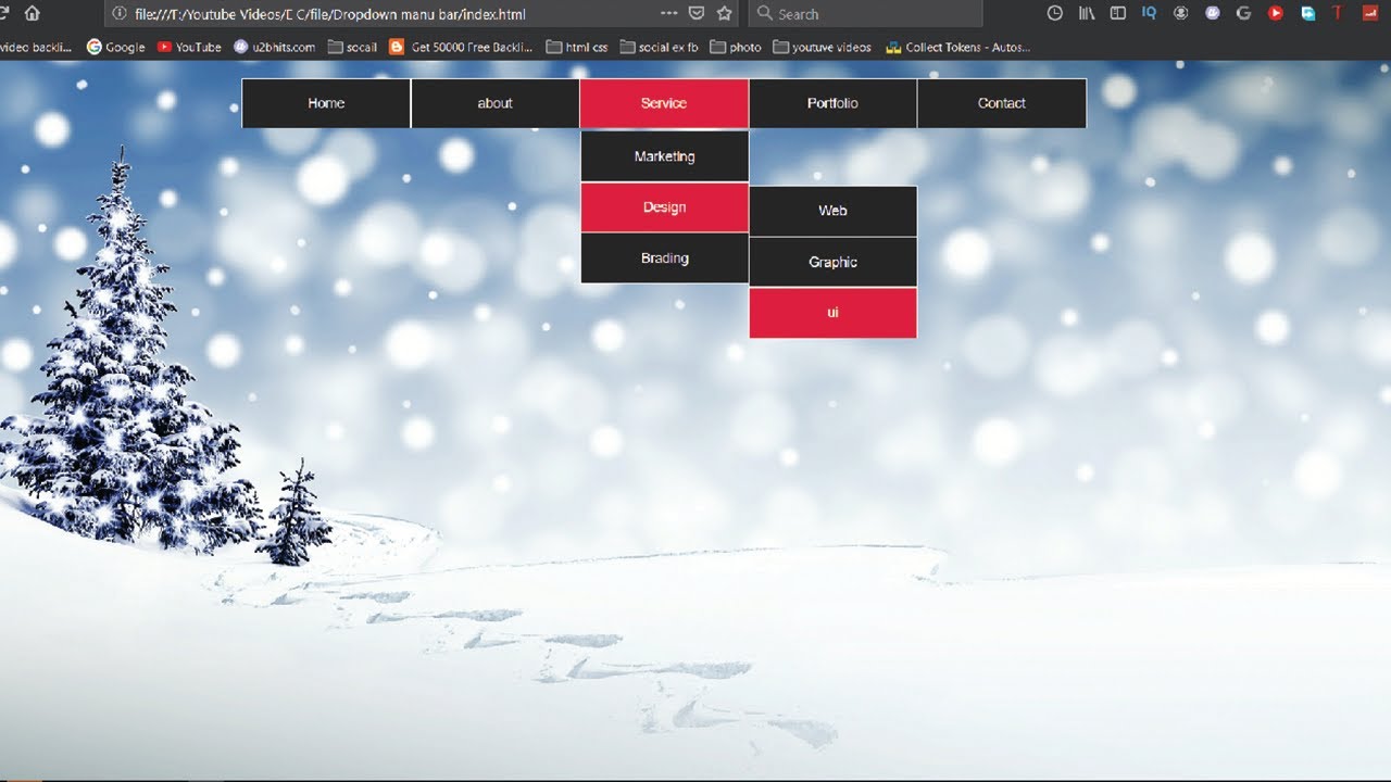 How To Make Drop Down Menu Using Html And Css Html Dropdown Menu With