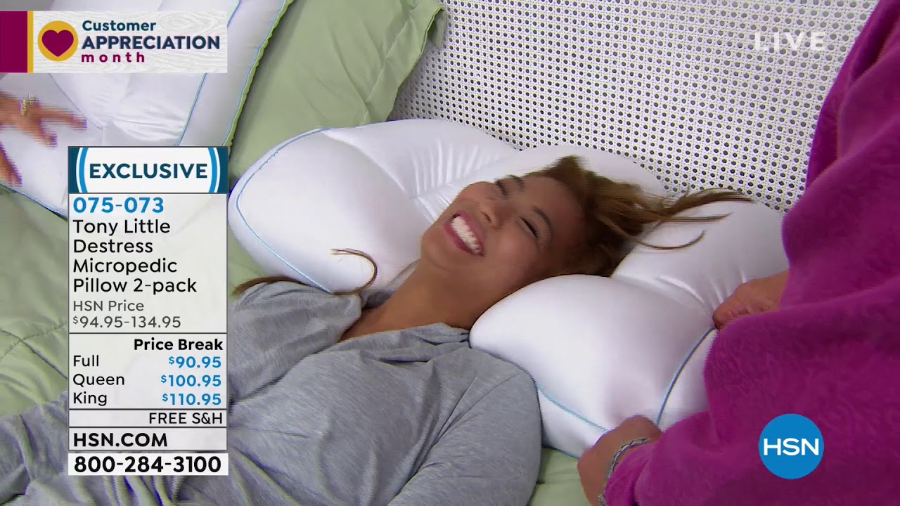 hsn tony little travel pillow