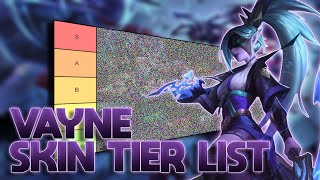 TIER LIST DAS SKINS DA VAYNE (MUITO IRRITANTE)