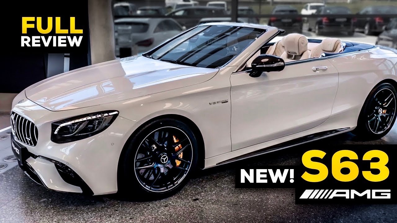 2020 MERCEDES AMG S63 Cabriolet NEW FACELIFT $295,000 V8 FULL Review  Interior 4MATIC+ - YouTube