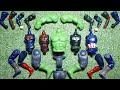 Merakit mainan superhero, Hulk smash vs Batman vs Superman vs siren head, superhero toys