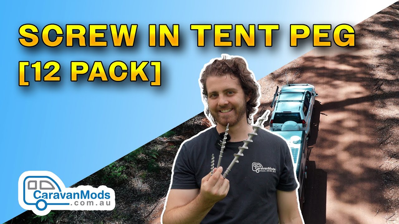 The Last Tent Peg You'll Buy! - Alloy Screw In Pegs with 17mm Drive head