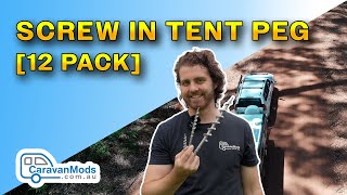 The Last Tent Peg Youll Buy - Alloy Screw In Pegs With 17Mm Drive Head