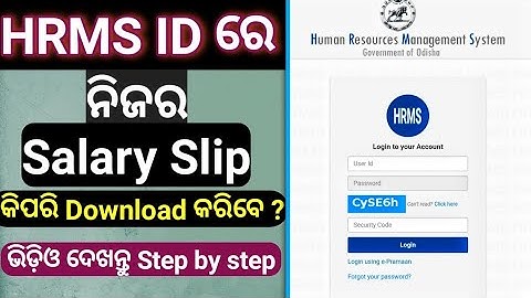 How to download Salary Pay Slips || HRMS Odisha || HRMS Salary Bill Generation
