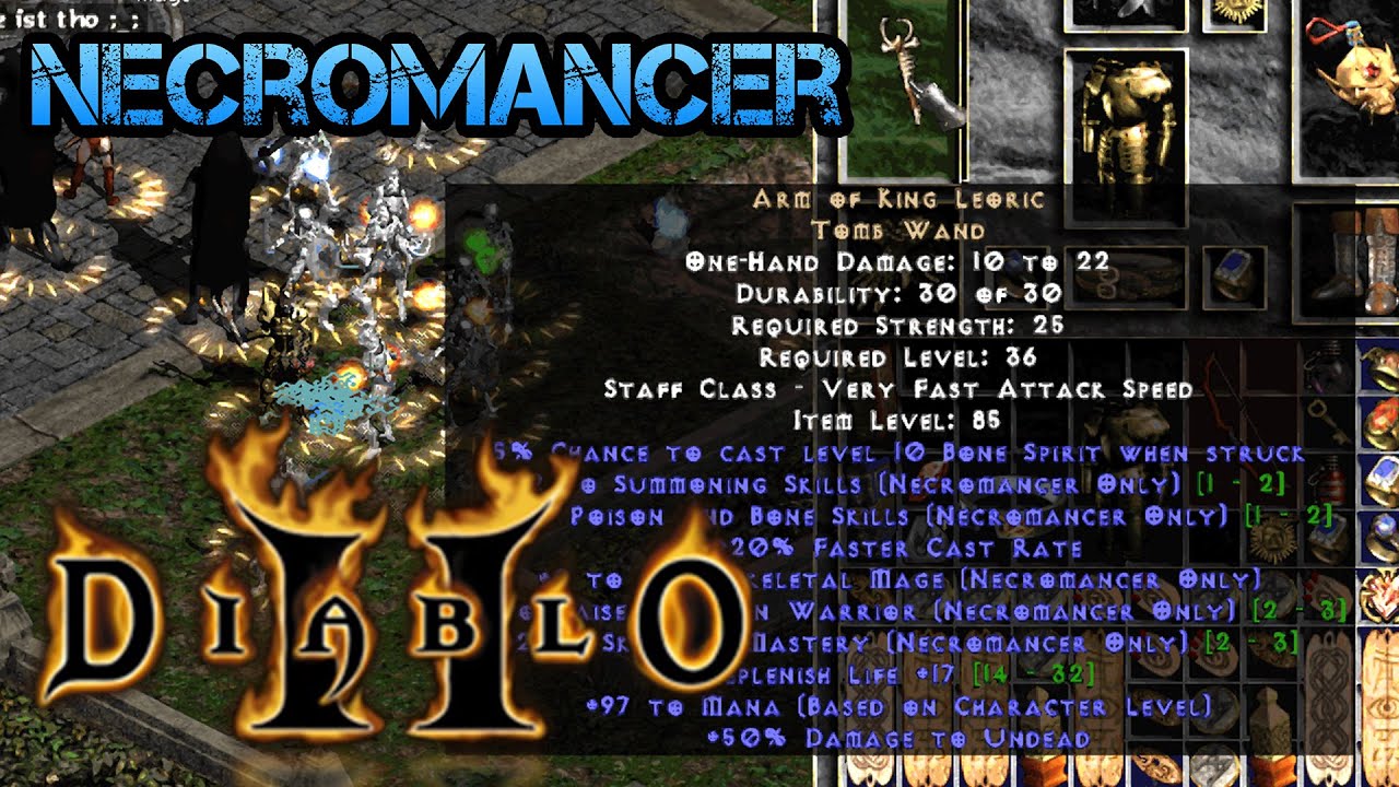 Project Diablo 2 LEORIC s ARM ATTAINED For GODLY NECRO YouTube