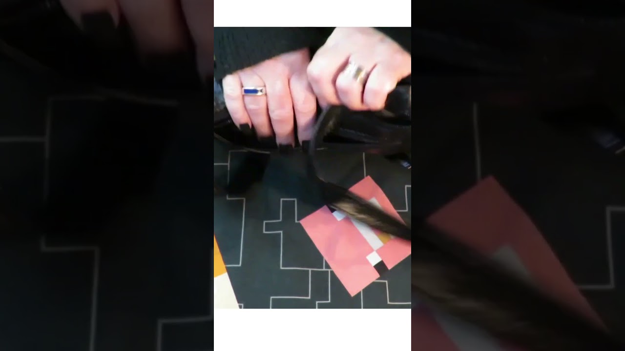 ASMR squeeze grip rub leather bag 