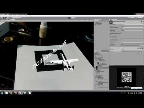 Reel Interaction - First test of NyARToolkit in Unity 3D