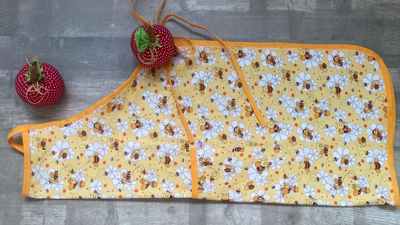 Como fazer um avental rápido e simples com acabamento em viés