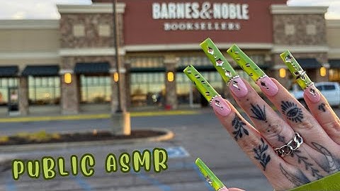 Public ASMR in BARNES & NOBLE | Tapping, Scratching, Fabric Sounds, Camera Scratching, Crinkles