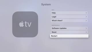 Restart Apple TV   How to switch on and off