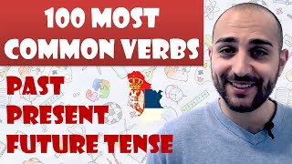 100 most common verbs ★ Past, Present & Future Tense explained ★ Learn Serbian  #serbian #srpski screenshot 3