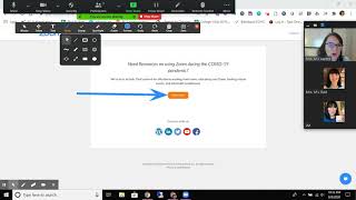 ZOOM: annotating on shared screens